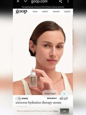 Exosome Hydration Therapy Serum – White Dropper Bottle